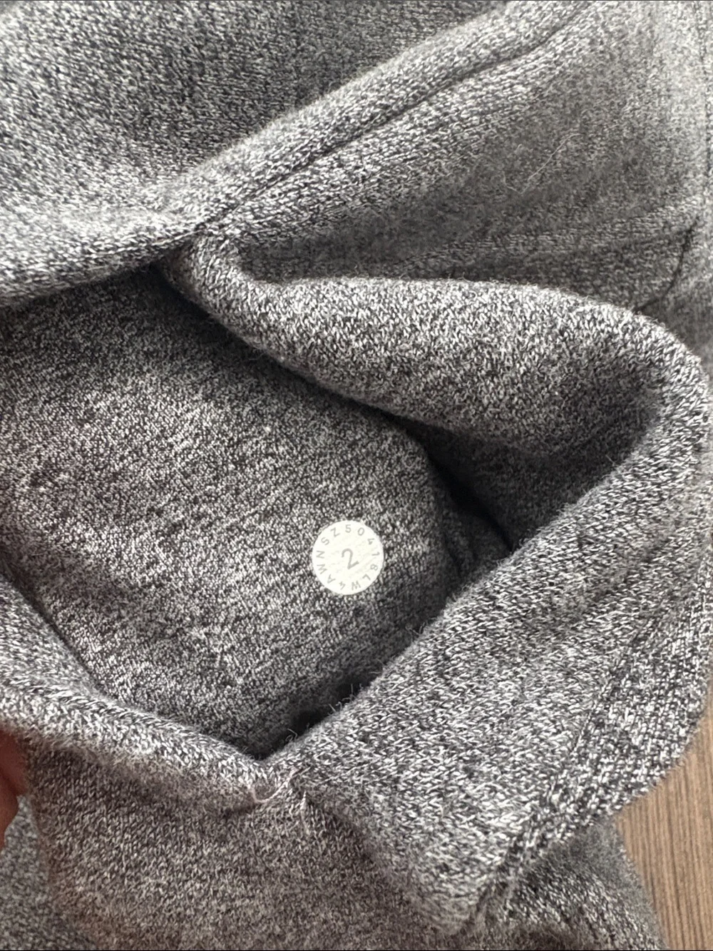 lululemon athletica Heather Gray Zip-Up Scuba Jacket